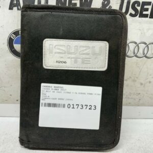 ISUZU D-MAX 2017 TF MY17 OWNERS MANUAL