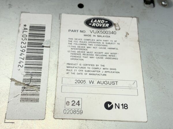 2005, Land Rover, Rangerover Sport, L320, CD Player - Image 4