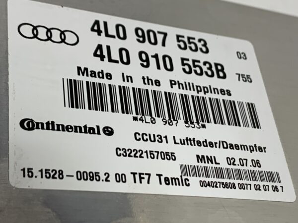 2006, Audi, Q7, Quattro, 4L, Suspension Computer - Image 4