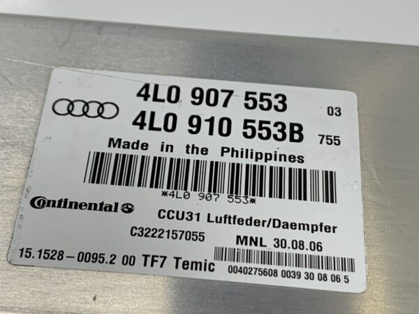 2006, Audi, Q7, Quattro, 4L, Suspension Control Module - Image 4