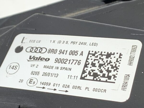 2014, Audi, SQ5, Quattro, 8R, Left Headlamp, Xenon Type - Image 3