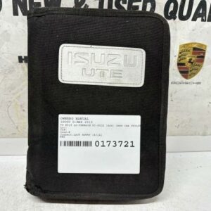 ISUZU D-MAX 2015 TF MY15 OWNERS MANUAL