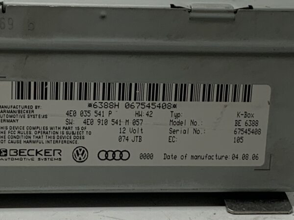 2006, Audi, Q7, Quattro, 4L, Radio Module - Image 5