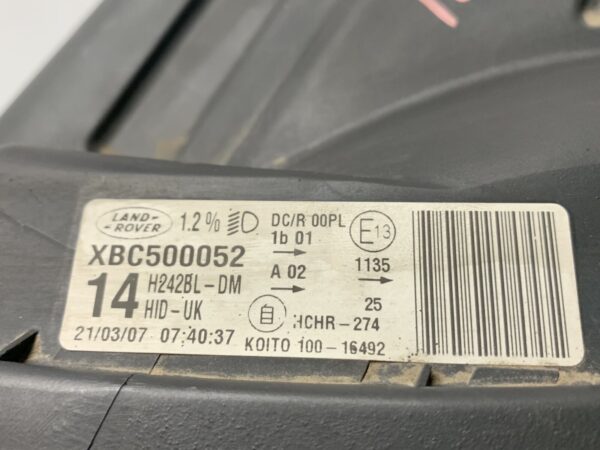 2007, Land Rover, Discovery 3, L319, Left Headlamp, xenon type - Image 4