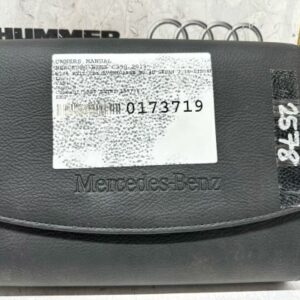 MERCEDES-BENZ C250 2013 W204 MY12 OWNERS MANUAL