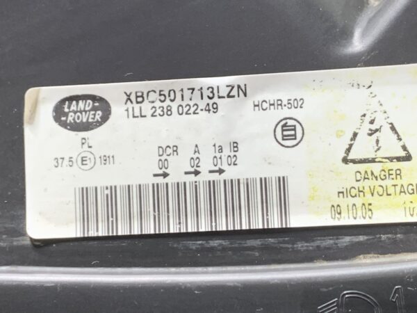 2005, Range Rover Sport, L320, Left Headlamp, Single Xenon - Image 3