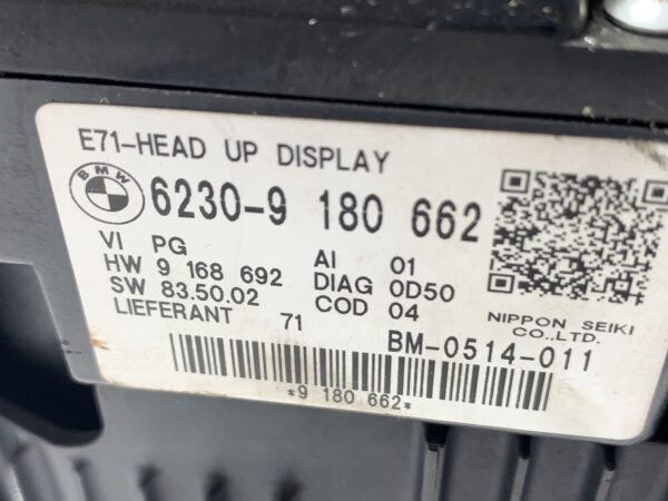 2011, BMW, X6, E71, Heads Up Display - Image 6